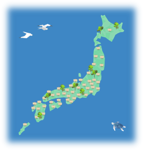 生態系保全活動の日本地図