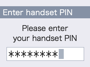 Image of Handset PIN