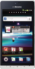 docomo with series AQUOS PHONE SH-01D　WHITEの写真（正面）