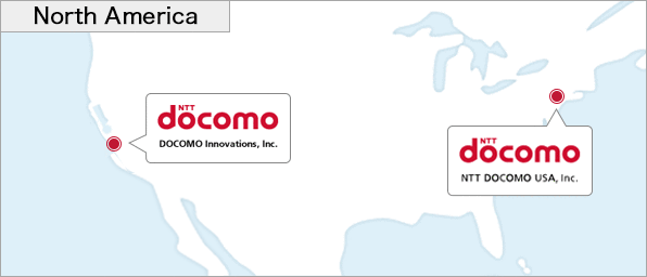 DOCOMO Offices in Americas areamap