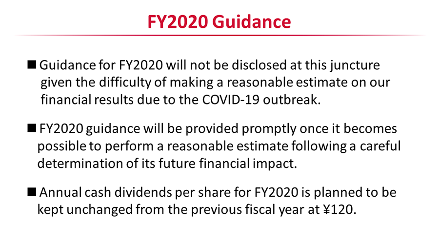 FY2020 Guidance