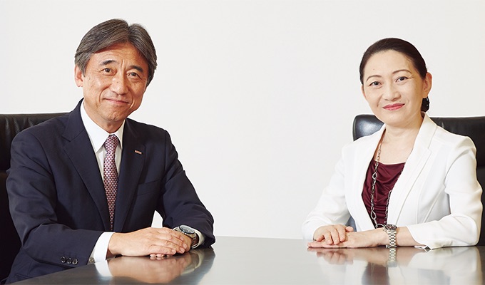 President Yoshizawa X Ms. Chieko Matsuda