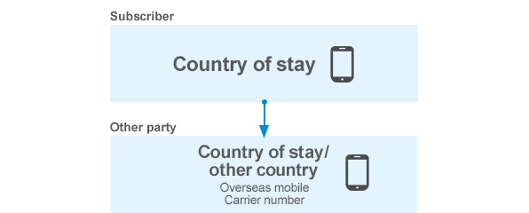 Image of To an overseas mobile carrier