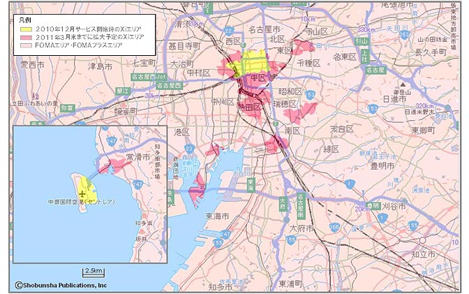 名古屋地区の地図