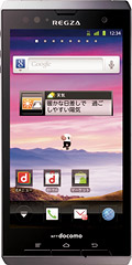 docomo with series REGZA Phone T-01D　Blackの写真（正面）