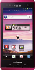 docomo with series REGZA Phone T-01D　Bordeauxの写真（正面）