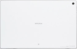 Xperia(TM) Tablet Z SO-03E　Whiteの写真（背面）