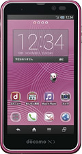 スマートフォン for ジュニア2 SH-03F　ピンクの写真（正面）
