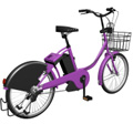 紫の自転車イメージ画像
