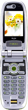 F900i＜ライムグリーン＞の写真（オープン時）