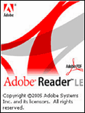 Adobe Reader LE 起動画面