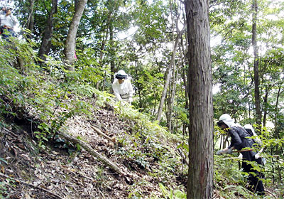 2008.7 「ドコモ徳地滑松の森」森林整備活動の様子