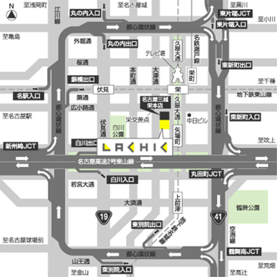 「LACHIC」地図のイメージ